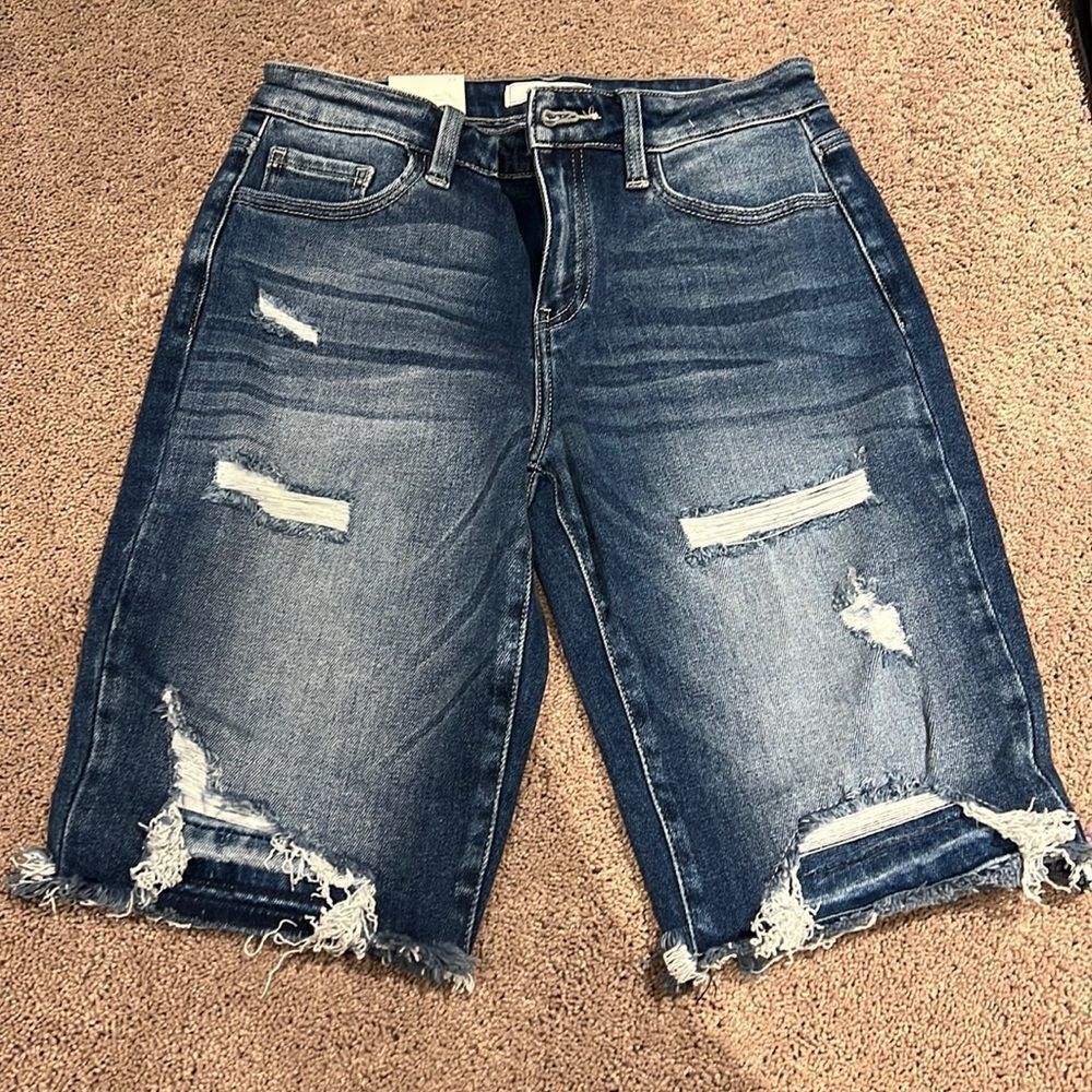 Kancan denim bermudas size 27 NWT